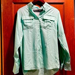 Never worn! Lightweight outdoor shirt. Great for hiking or camping.